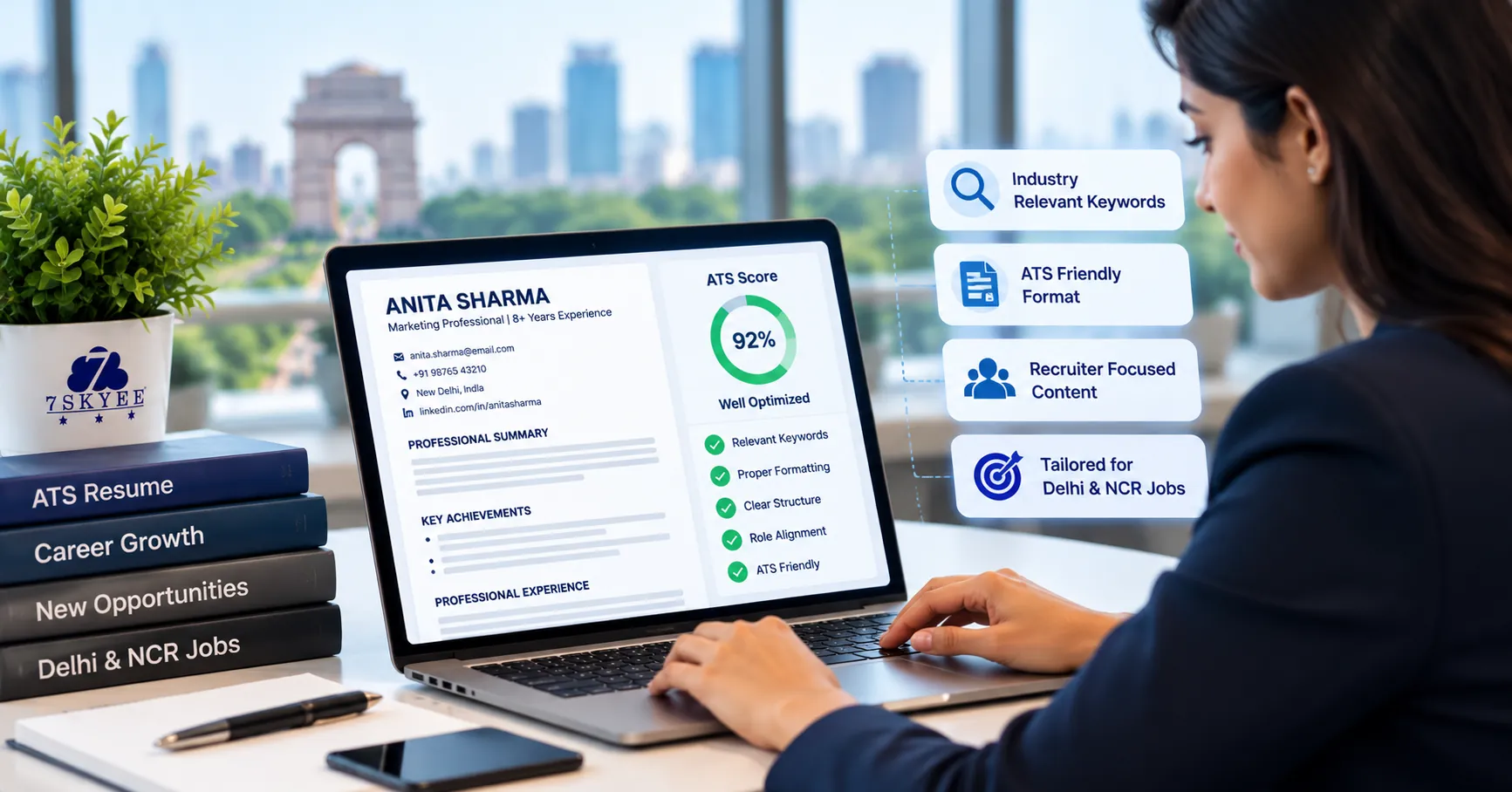 ATS-friendly resume writing and professional resume review in Delhi