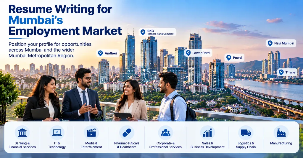 Resume writing for Mumbai jobs across BKC, Andheri, Powai, Navi Mumbai and Thane