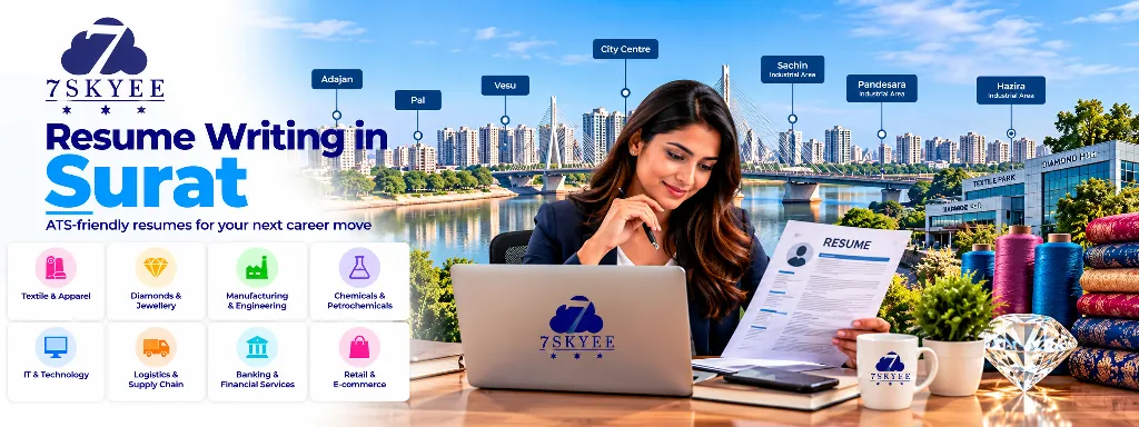 Professional ATS resume writing in Surat for job opportunities across Gujarat
